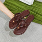 Women's shoes rubber soft soles miter flat beach slippers female explosive