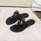 Women's shoes rubber soft soles miter flat beach slippers female explosive