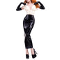 Shiny Patent Leather Midi Skirts Women Sexy Bodycon Faux PVC Latex Long Tight Split Mermaid Skirt Custom