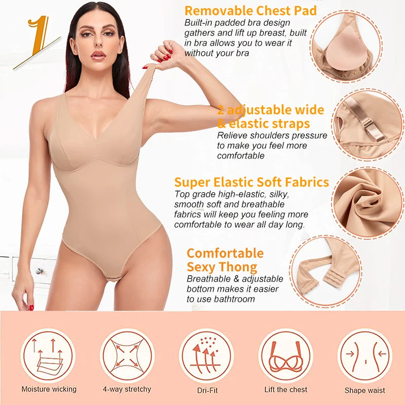 Women's Slimming  Bodysuit  Body Shaper Waist Trainer
