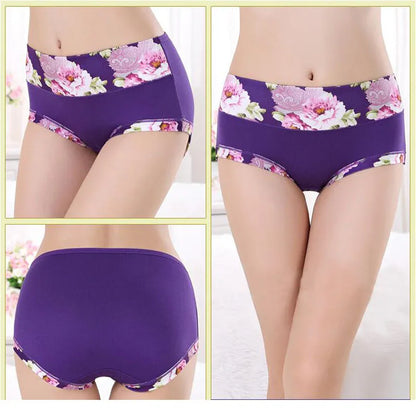 5Pcs Print Panties Women's Underwear