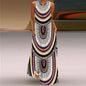 Sexy V-neck Sleeveless Dress For Women Fashion Retro Print Long Dresses With Pocket Maxi Dress