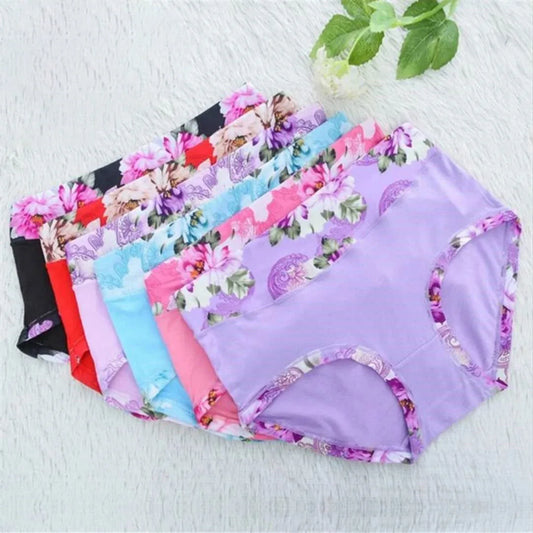 5Pcs Print Panties Women's Underwear