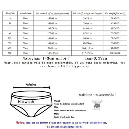 5Pcs Print Panties Women's Underwear