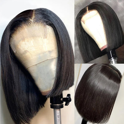 13X4 Brazilian Straight Short Bob