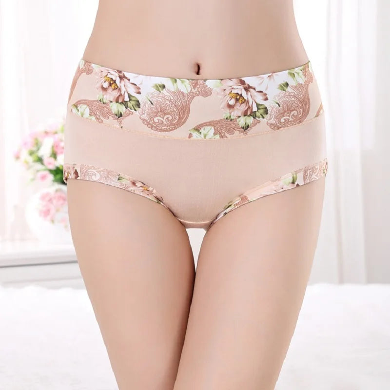 5Pcs Print Panties Women's Underwear
