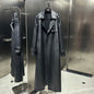 Crocodile Textured Leather Coat Long Ladies Real Sheepskin Coat Genuine Sheep Leather