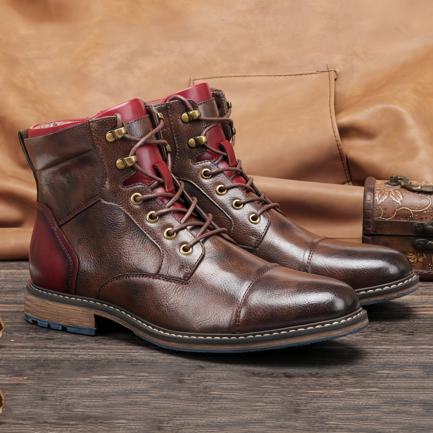 Men Boots Fashion Comfortable Spring Leather Boots