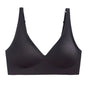 Soft Support Jelly Glue French Deep V Underwear Women's No Steel Ring Small Chest Gathered  Bra