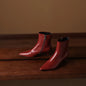Handmade Genuine Leather Pointed Toe Ankle Boots Women's Modern Boots Women`s   High Heels Elegant Pumps