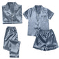4PCS Women's Blue Pajamas Sets
