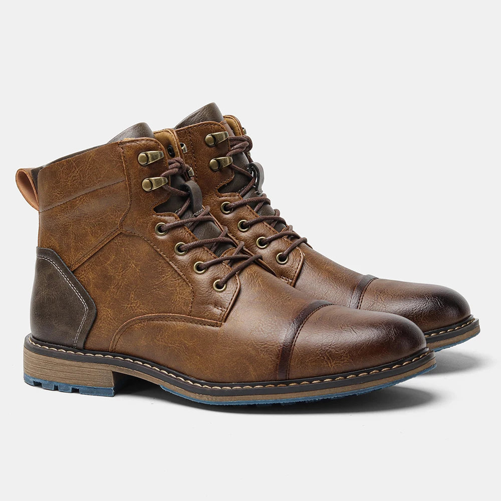 Men Boots Fashion Comfortable Spring Leather Boots