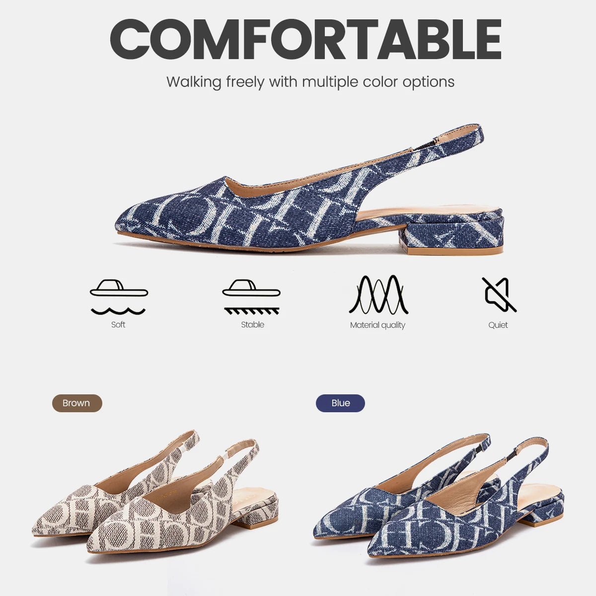 Summer Low Heel Ankle Strap Sandals Open Toe Luxury Travel Party Sandals Light Design New Women's Flat Bottom Sandals