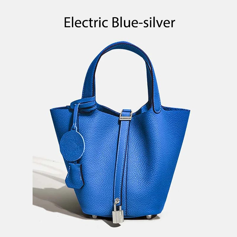 MENDY Women  Handbags Bucket Bag Real Leather Tote Bag Genuine Leather Luxury   Size Large Lady Hand Bags