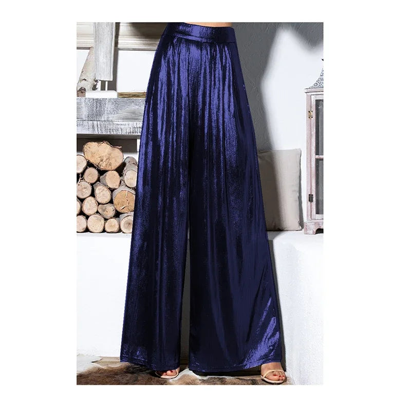 Wide Leg Pants for Women, Loose Pants, Pleated Trousers, Plus Size