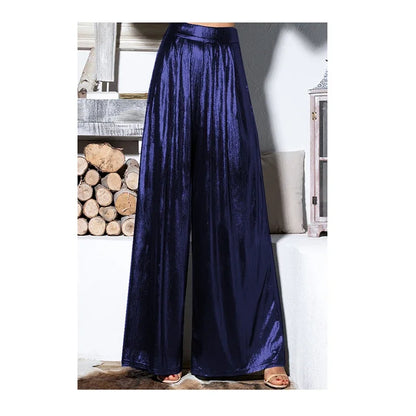 Wide Leg Pants for Women, Loose Pants, Pleated Trousers, Plus Size