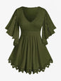 Women's Plus Size Flower Lace T-Shirt Curve Top