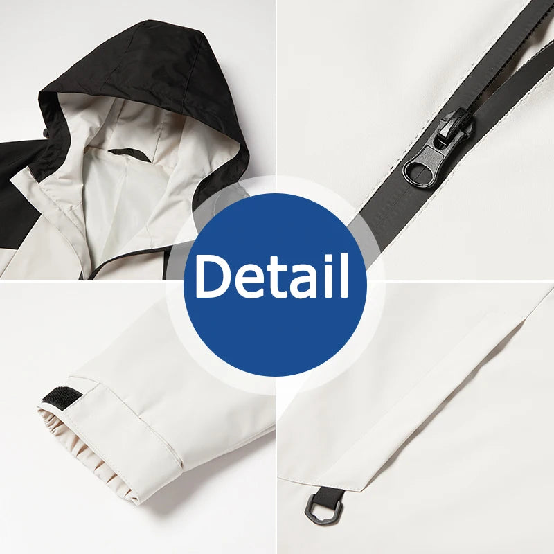 Women Plus Size Coat 5XL 6XL 7XL 8XL Waterproof Jacket Outdoor Windbreaker