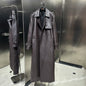 Crocodile Textured Leather Coat Long Ladies Real Sheepskin Coat Genuine Sheep Leather