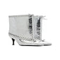 Pointed Strap Design Large Barrel High Heel Fashion Western Cowboy Women's Short Boots