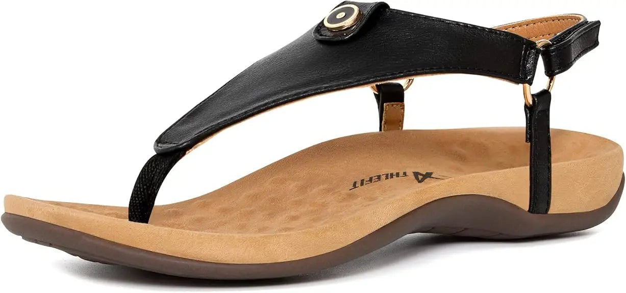 Women's Comfortable Orthopedic Sandals Thong Dressy T-Strap Orthotic Casual Summer