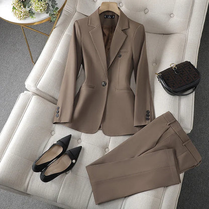 Women's professional suit and trousers two-piece Autumn and Winter Wear