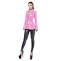Shiny  Suit Jacket for Women, Long Sleeve, Turn Down Collar,  Sexy High Waisted Top, Clubwear