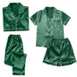 4PCS Women's Blue Pajamas Sets