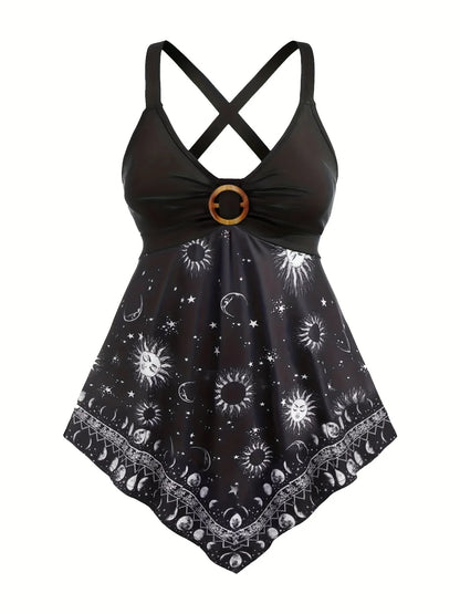 Summer Suspender Casual Tank, Women's Oversized Cami Top