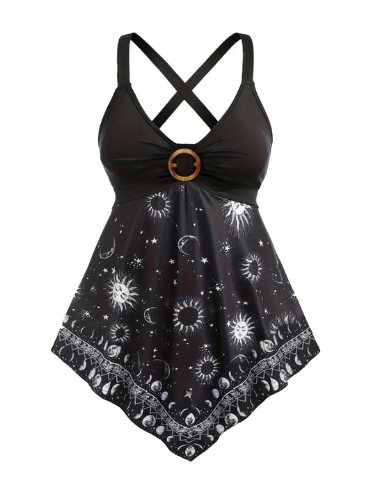 Summer Suspender Casual Tank, Women's Oversized Cami Top
