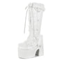 Fur Super Chunky High Heel Platform Mid-Calf Boots For Women