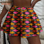 Women's Running Shorts Elastic High Waisted Shorts with Pockets  Short Pants African Ankara Print