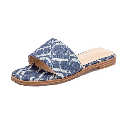 Classic Simple Design Wearable  Anti-slip Sole Letter Printed Slippers Seasonal  Summer Fashion Women's Sandals