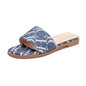 Classic Simple Design Wearable  Anti-slip Sole Letter Printed Slippers Seasonal  Summer Fashion Women's Sandals