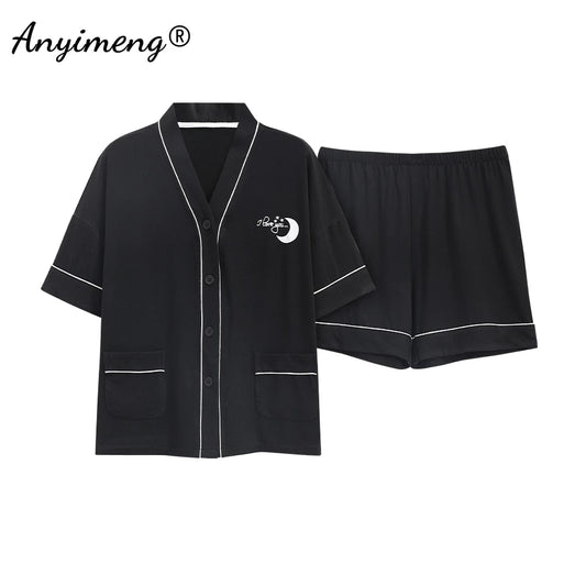 Summer Cool Modal Pajamas Set M-5XL