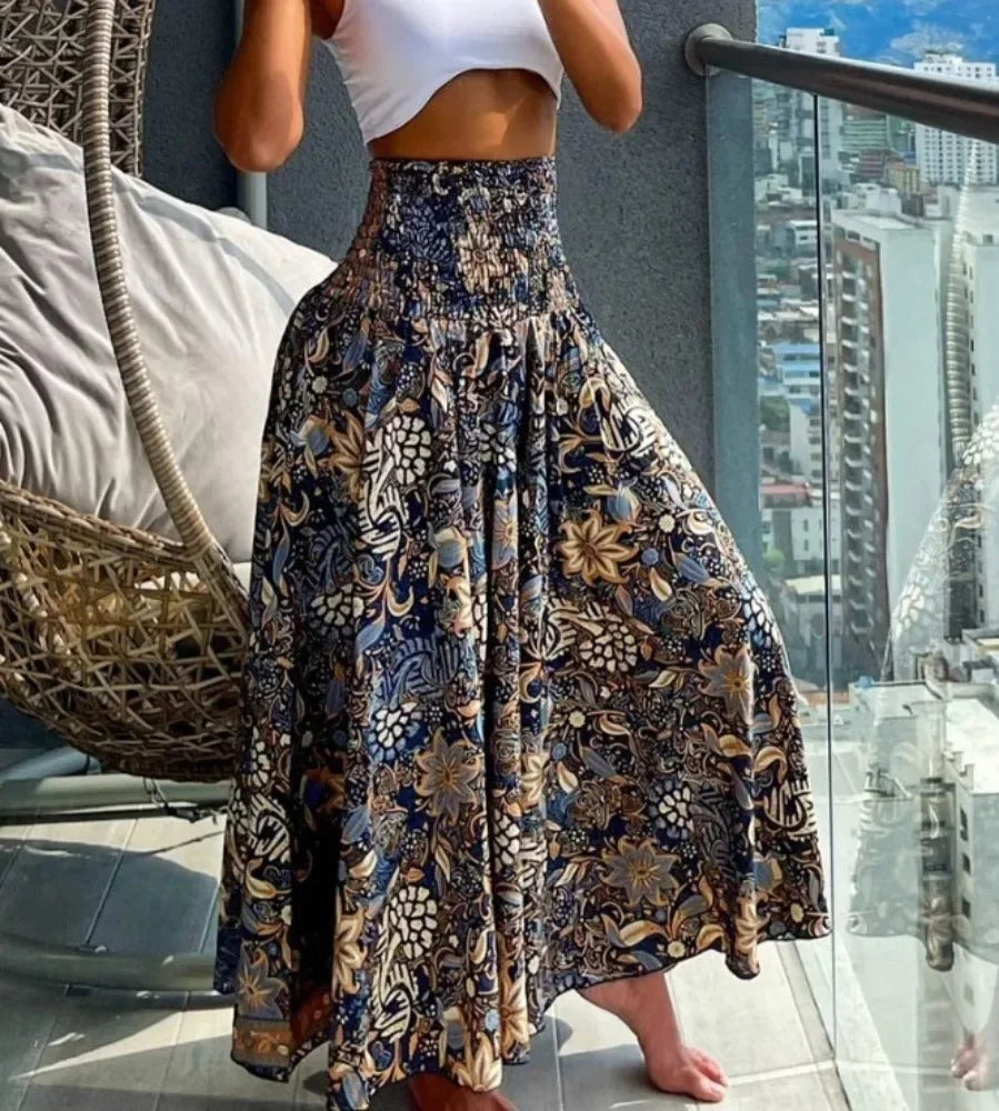 Vintage Casual Fashion Summer Streetwear Long Skirts