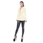 Shiny  Suit Jacket for Women, Long Sleeve, Turn Down Collar,  Sexy High Waisted Top, Clubwear