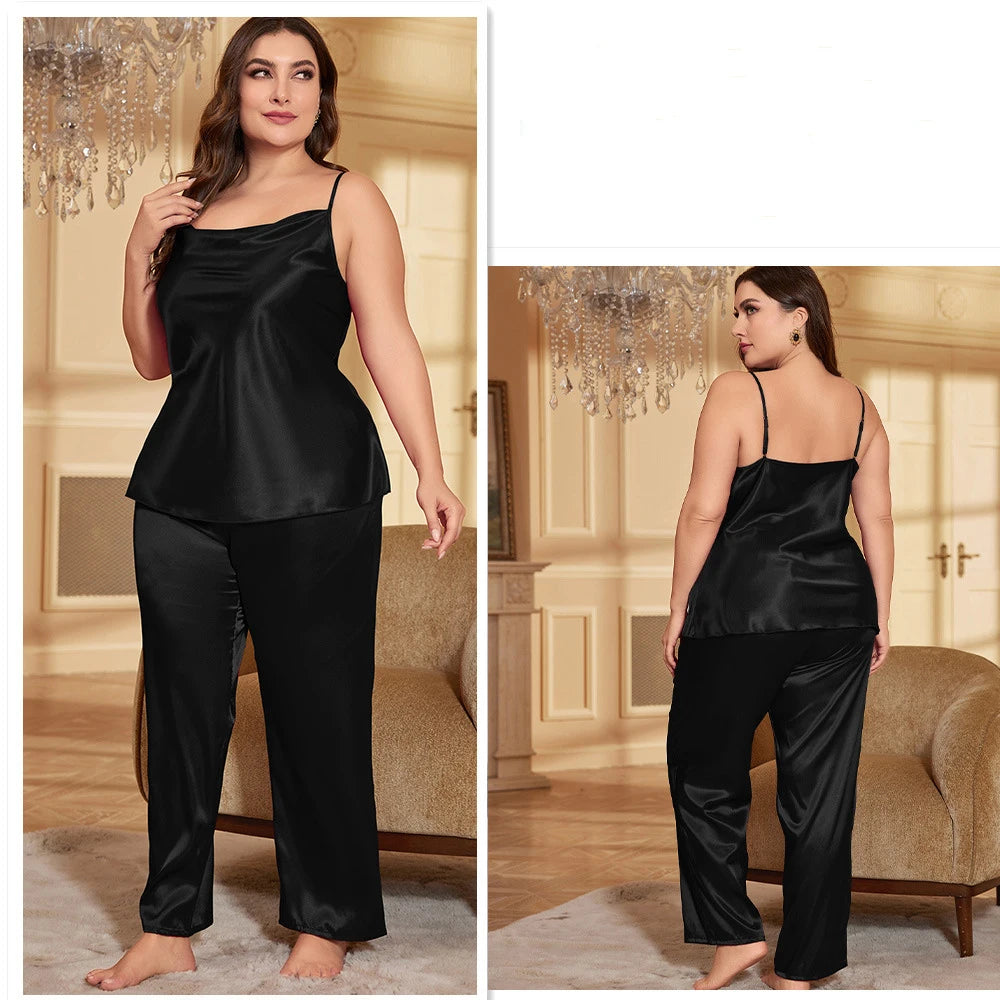 Sexy Ice-silk Pajamas Sets