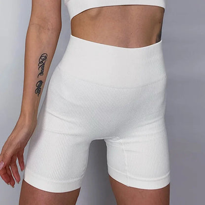 Ribbed Women Cycling Shorts