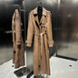 Crocodile Textured Leather Coat Long Ladies Real Sheepskin Coat Genuine Sheep Leather