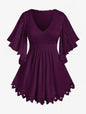 Women's Plus Size Flower Lace T-Shirt Curve Top