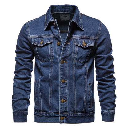 Classic Men Light Blue Denim Jacket