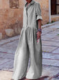 Woman Fashion Plaid Pink One Pieces Jump Suits