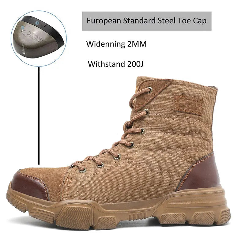 Men Work Boots Indestructible Work Shoes