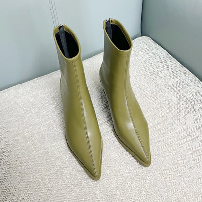 Women Ankle Boots Genuine Leather Autumn Winter Boots