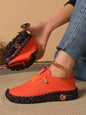 Women Spring and Autumn Hand-stitched Single Shoes Large Size Casual Shoes