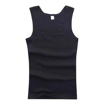 Male  Women Basic Elastic tank top Pure Cotton Sleeveless Men's t-shirt Bodybuilding T-shirt