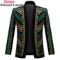 Luxury African Embroidery Cardigan Blazer Jacket Men