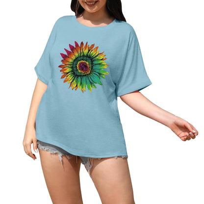Retro T-Shirt Drop-Shoulder Sleeve Men Women