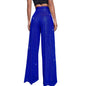 Women Sequin Wide Leg Pants Plus Size